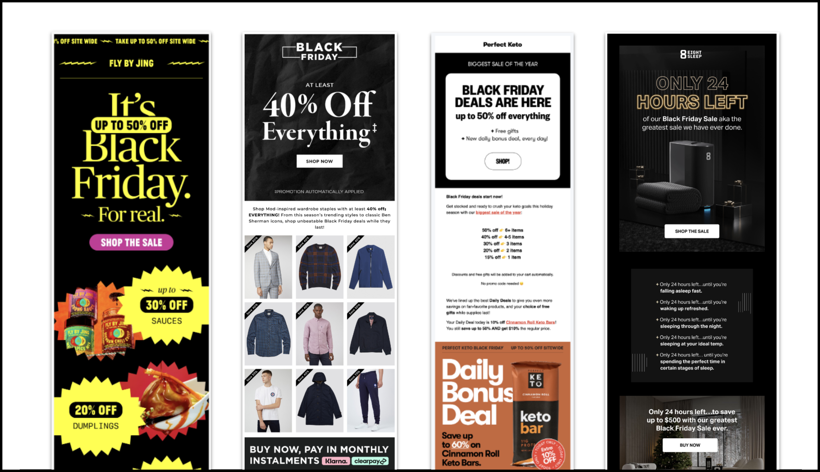 Black Friday email template examples